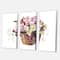 Designart - Bouquet From Meadow Flowers In The Basket - Traditional Canvas Wall Art Print